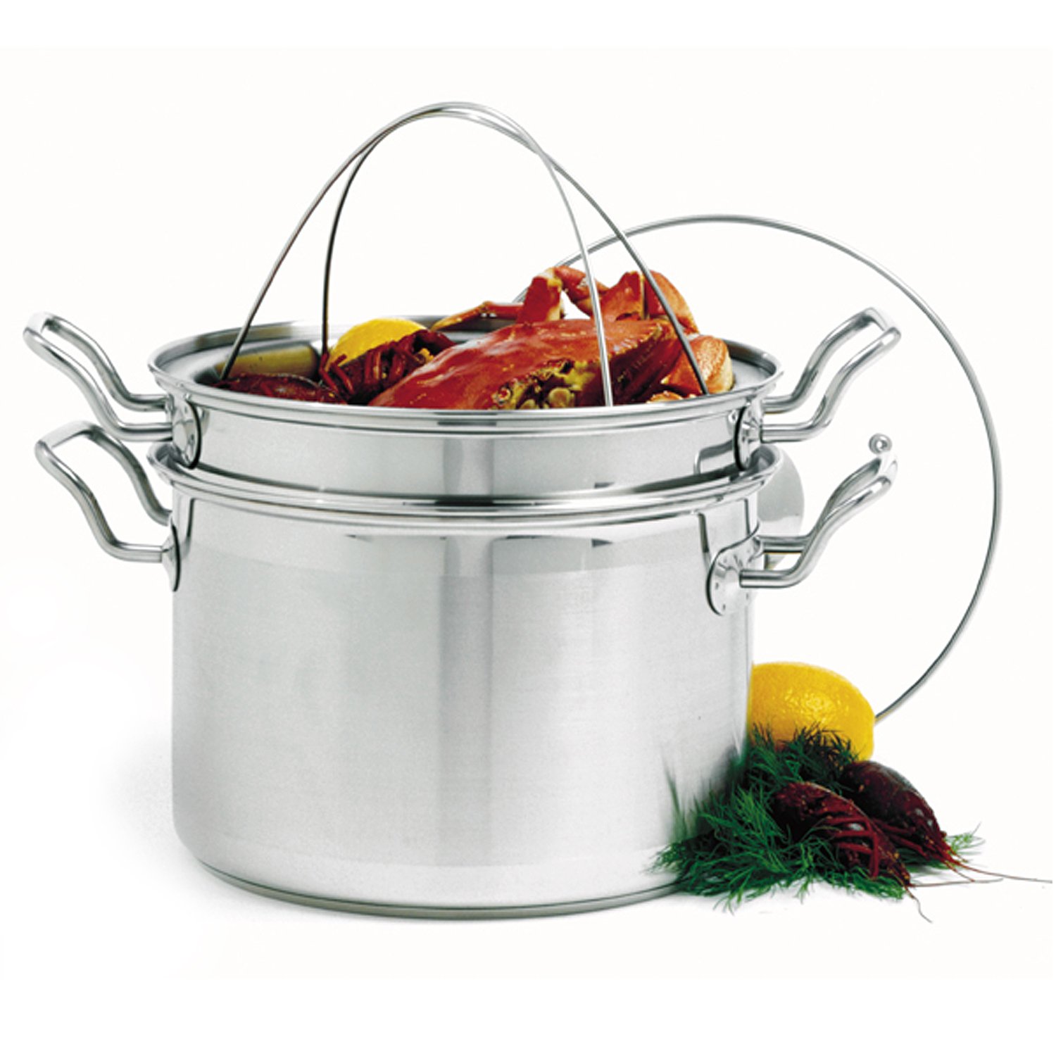 Amazon.com: Norpro 8-Quart Krona Stainless Steel Steamer Cooker, 4